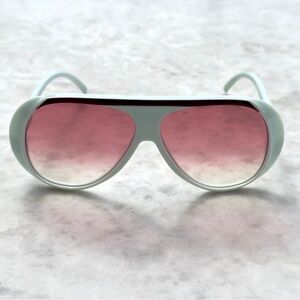 LONGCHAMP Pink Gradient Aviator Sunglasses